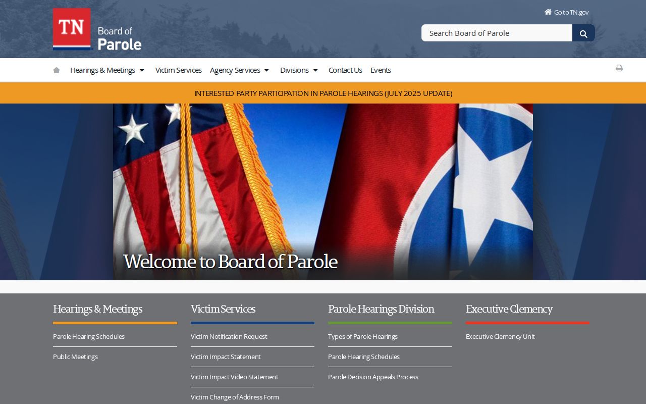 Marshall County criminal parole resources from the Tennessee Board of Parole