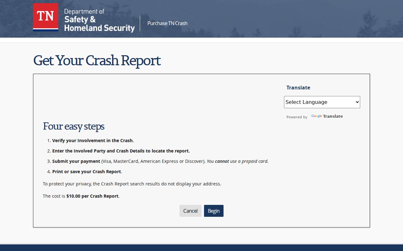 Marshall County arrest records and Tennessee crash report requests